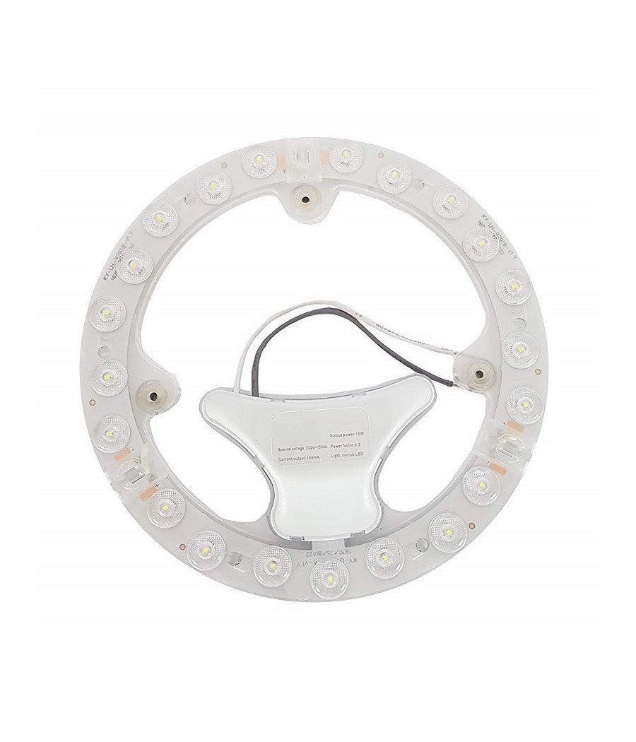 Circolina Led Attacco Magnetico 12w 1650 Lumen 15 Led Bianco Freddo 6500k Circolare         