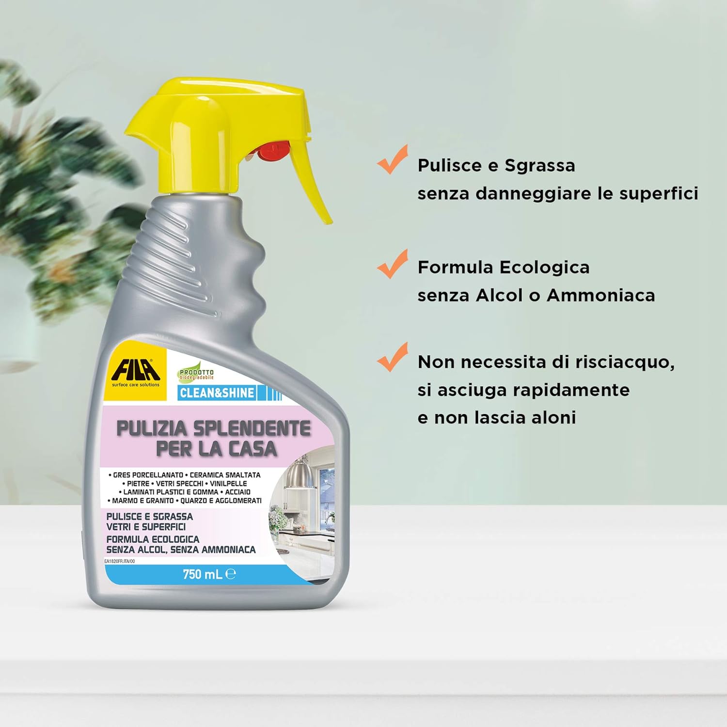 Clean&Shine Pulizia Splendente Per La Casa Ml. 750