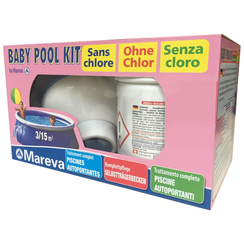 Ossigeno attivo BABY POOL KIT MAREVA senza cloro per piscine piccole