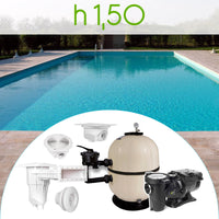 Kit componenti per piscina in cemento armato ARIZONA 9,00 x 4,00 h 1,50 m