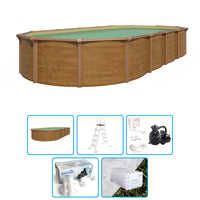 Piscina Fuori Terra Steelwood Omega - 9,15 X 4,60 X H.1,32 M - Kit Base