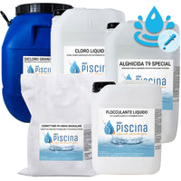 Kit Cloro Control Per Mantenimento Acqua Piscina - Da 100 A 200 Mc