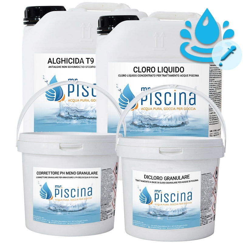 Kit Cloro Control Per Mantenimento Acqua Piscina - Fino A 55 Mc