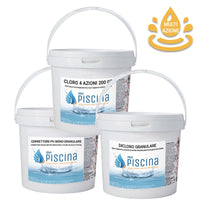 Kit Multiazione Per Mantenimento Acqua Piscina - Da 30 A 55 Mc