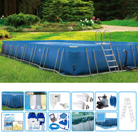 Piscina Fuori Terra Italika Soft Rettangolare 18,80 X 9,80 H.1,40 M - Kit Plus