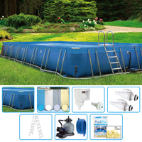 Piscina Fuori Terra Italika Soft Rettangolare 10,80 X 7,80 H.1,40 M - Kit Pro