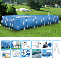 Piscina Fuori Terra Italika Soft Rettangolare 9,80 X 3,80 H.1,25 M - Kit Plus