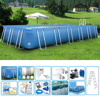 Piscina Fuori Terra Italika Soft Rettangolare 6,80 X 3,80 H.1,25 M - Kit Plus