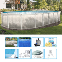 Piscina Fuori Terra Ovale Opus Tuscany 10,05 X 5,49 X H 1,32 M - Kit Base