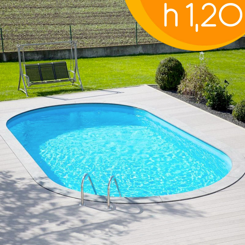 Piscina interrata OLIVIA 525 - 5,25 x 3,20 x h 1,20 m