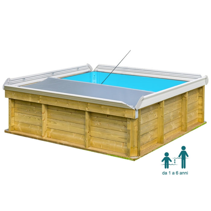 Piscina in legno NaturalWood PISTOCHE - 2,26 x 2,26 x h.0,63 m