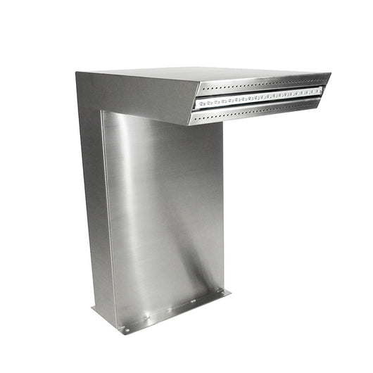 Cascata DRITTA in acciaio Inox 316L per piscina