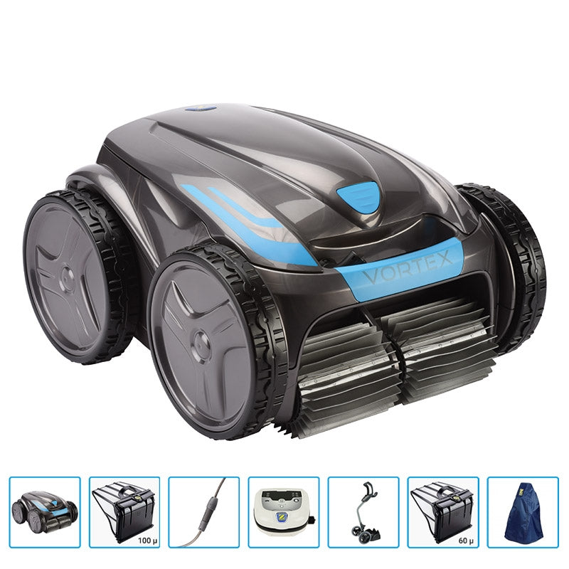 Robot Piscina Zodiac Ov 5300 Sw Vortex Pro 4wd Con Filtro Da 60 Micron E Copertura Protettiva