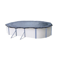 Copertura Di Protezione 90 Gr/m² Per Piscine Da 10,05 X 5,50 M Colore Blu/nero