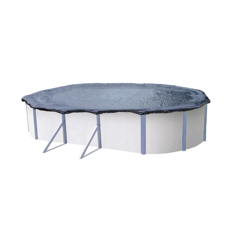 Copertura Di Protezione 90 Gr/m² Per Piscine Da 10,05 X 5,50 M Colore Blu/nero