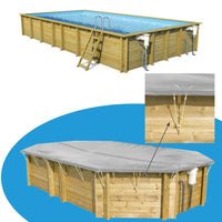 Copertura Invernale In Pvc 580 Gr/mÂ² Per Piscine Bwt My Pool Odyssea, Tropic E Weva Rettangolari - 8,73 X 4,73 M