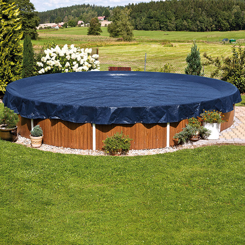 Copertura Invernale  4,40 M Per Piscine Circolari Di  3,60 M - Colore Blu/nero, Spessore 125 Gr/mÂ²