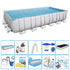 Piscina fuori terra rettangolare Bestway POWER STEEL 7,32 x 3,66 x h 1,32 m - Piscina Fuori Terra Bestway Power Steel 7,32 X 3,66 X H 1,32 M - Kit Pro