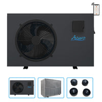 Pompa Di Calore Full Inverter Per Piscina Fino A 50 MÂ³ - Azuro Inverter Con Controllo Wi-fi, Copertura Protettiva E Piedini Antivibrazione