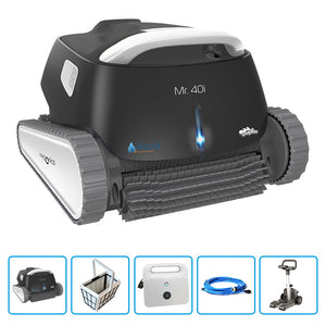 Robot Per Piscina Dolphin Mr. 40i By Maytronics Con Trasformatore Digitale Iot E Carrello