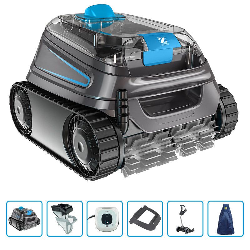 Robot Pulitore Automatico Per Piscina Zodiac Cnx 25 Premium Con Carrello E Copertura Protettiva