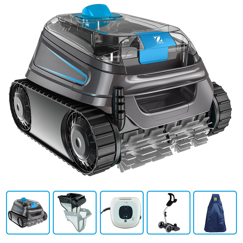 Robot Pulitore Automatico Per Piscina Zodiac Cnx 40 Iq Con Carrello E Copertura Protettiva