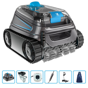 Robot Pulitore Automatico Per Piscina Zodiac Cnx 50 Iq Con Carrello E Copertura Protettiva