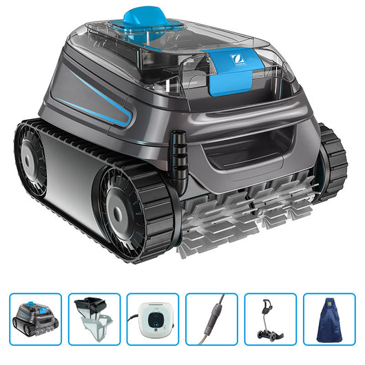 Robot Pulitore Automatico Per Piscina Zodiac Cnx 50 Iq Con Carrello E Copertura Protettiva