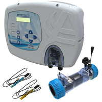 Sterilizzatore Aqua Salt Evo Con Sensore Di Flusso, Regolatore Ph, Lettura Cloro Tramite Cella Aj E Cella Elettrolitica Per Piscine Fino A 50 MÂ³