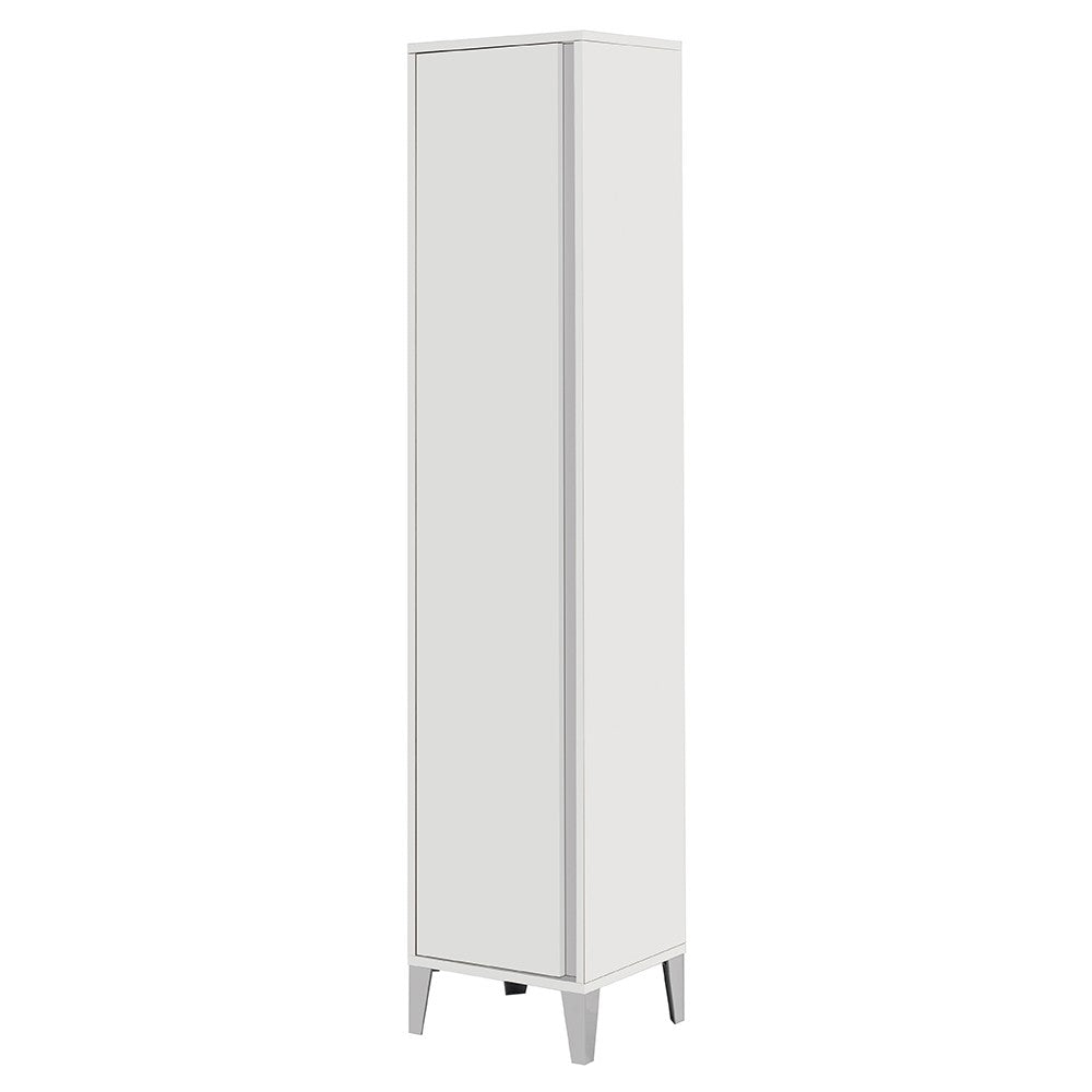 Colonna bagno porta scopa da 40 cm linea Way colore bianco lucido