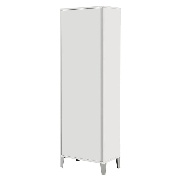 Colonna bagno porta scopa da 60 cm linea Way in bianco lucido