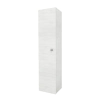 Colonna bagno sospesa 136h cm rovere bianco anta reversibile