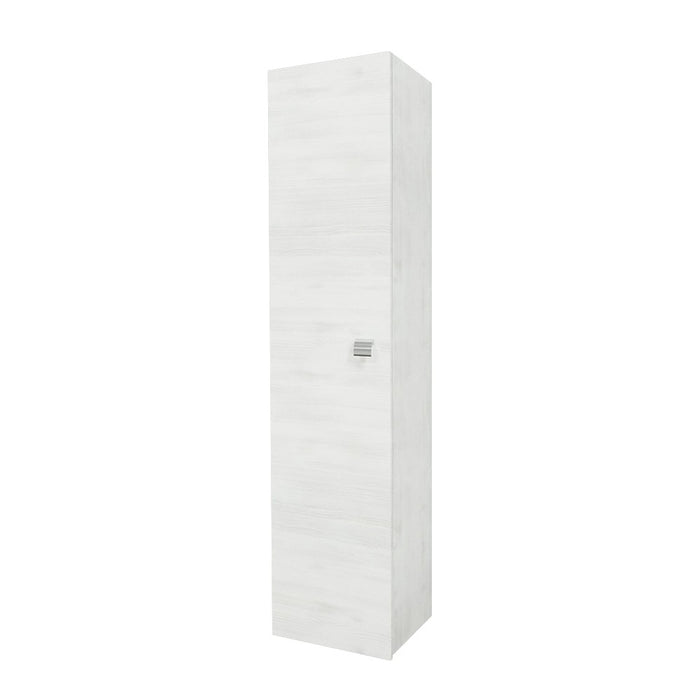 Colonna bagno sospesa 136h cm rovere bianco anta reversibile