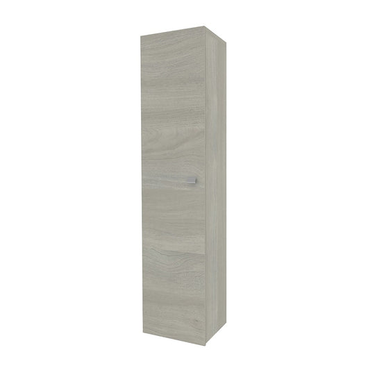 Colonna bagno sospesa 136h cm rovere grigio anta reversibile