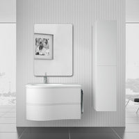 Colonna bagno sospesa bianco opaco 2 ante reversibili serie Melody