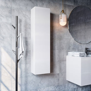 Colonna bagno sospesa salvaspazio bianco porcellana 120x35x20 zen