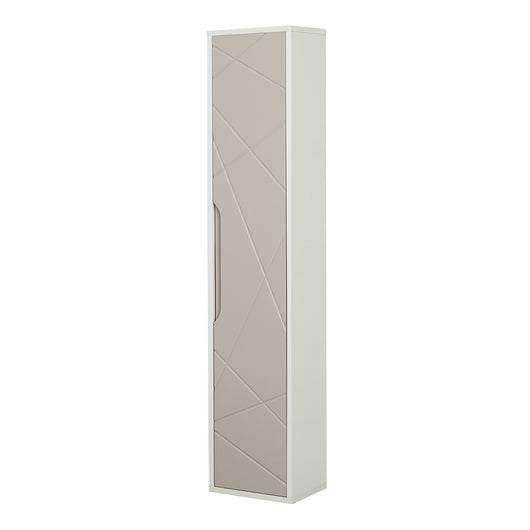 Colonna bagno sospesa h .150 cm Furore tortora con ripiani regolabili