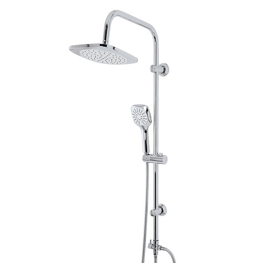 Colonna doccia cromata H 105 cm con deviatore in ottone