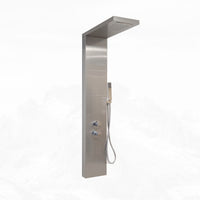 Colonna idromassaggio inox spazzolato termostatica | diamante