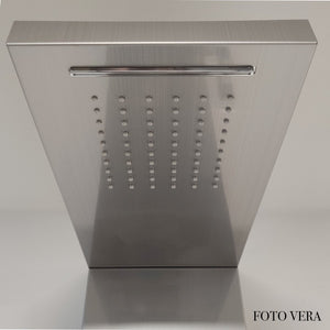 Colonna idromassaggio inox spazzolato termostatica | diamante