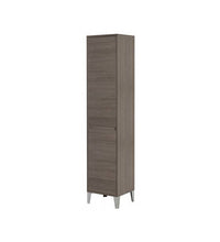 Colonna bagno rovere scuro con portabiancheria Linea Mondo cod 77957