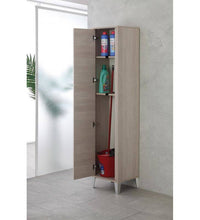 Colonna bagno rovere scuro con portabiancheria Linea Mondo cod 77957