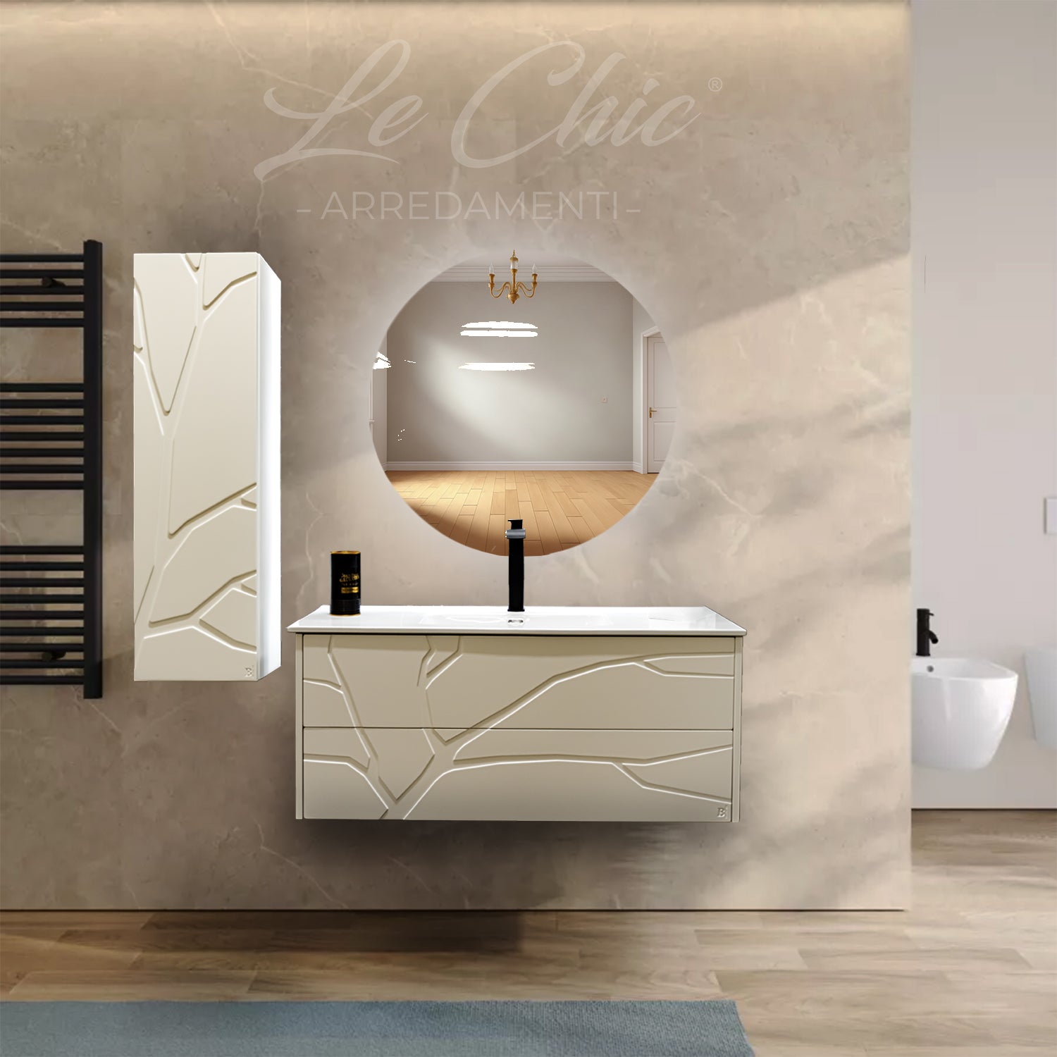 Set mobile bagno moderno - Colonna singola
