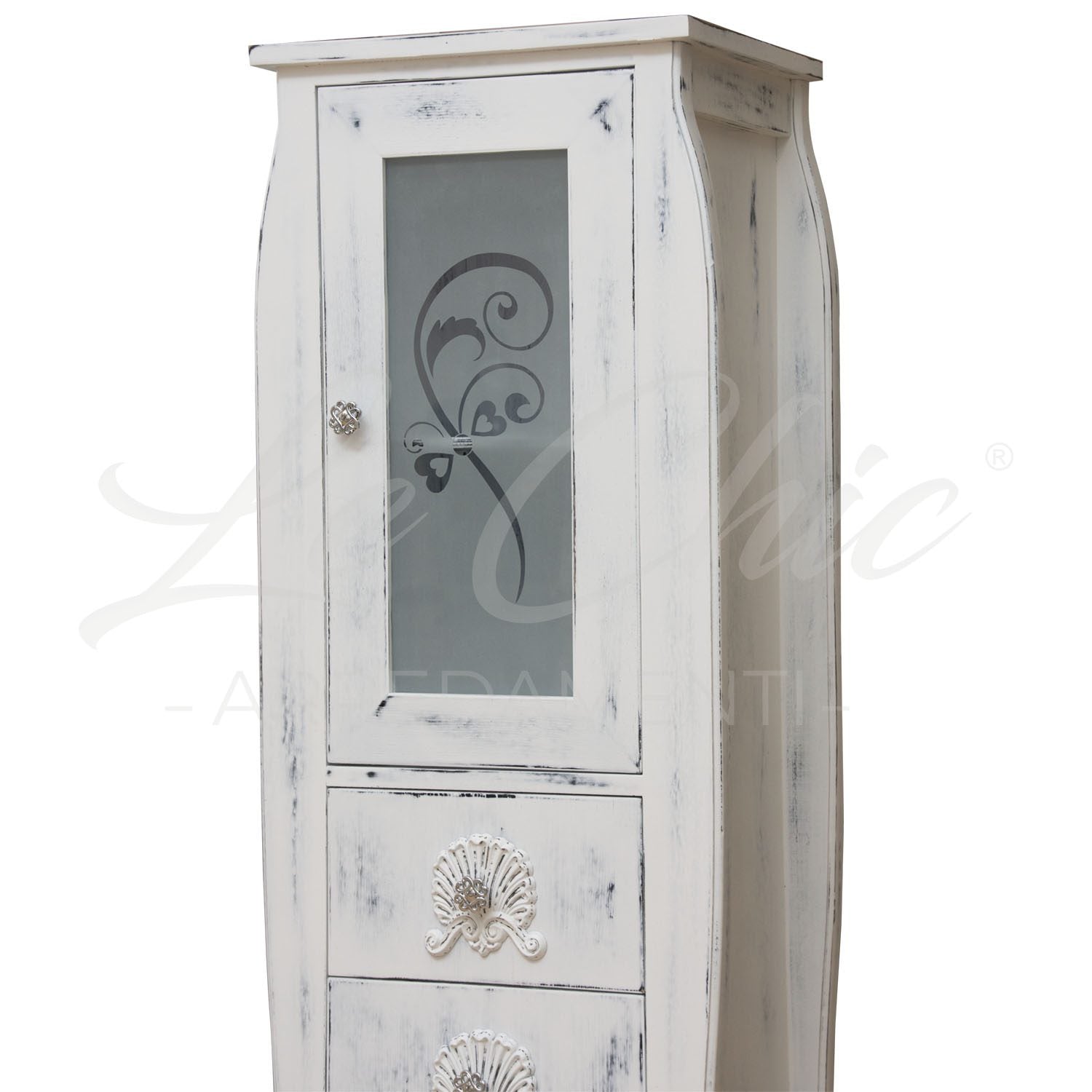 Composizione bagno Nettuno in rovere shabby chic