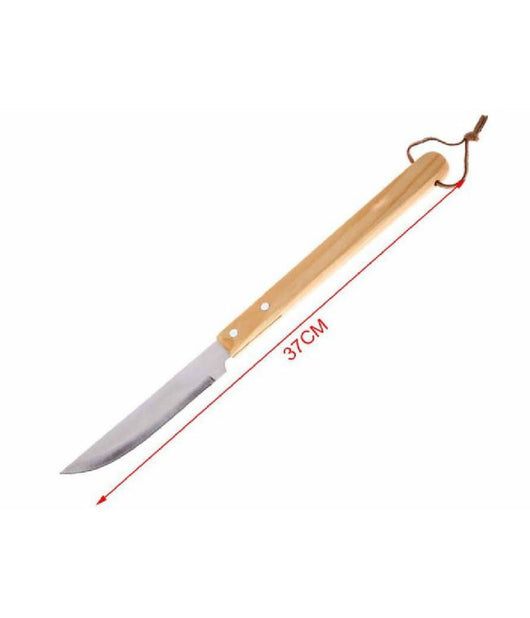 Coltello Per Barbecue 37 Cm Grigliata Di Carne Bbq Con Manico In Legno 2406327         