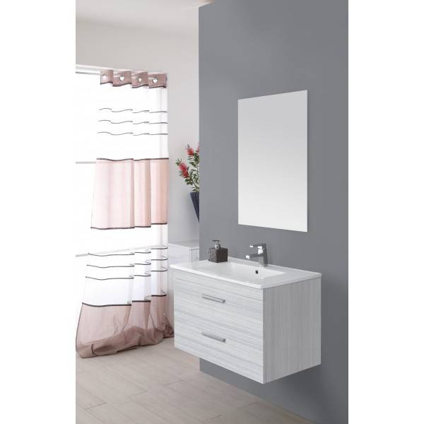 Composizione Bagno sospesa Linea Stella 80CM colore grigio - Feridras