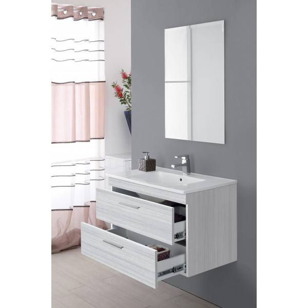 Composizione Bagno sospesa Linea Stella 80CM colore grigio - Feridras