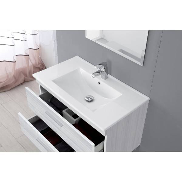 Composizione Bagno sospesa Linea Stella 80CM colore grigio - Feridras