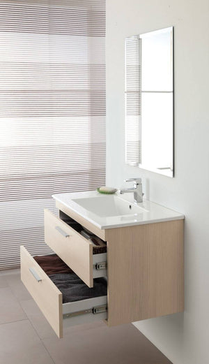 Composizione Bagno sospesa Linea Stella  80CM colore larice - Feridras