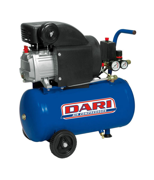 Compressore Aria 24 Litri 2hp Con Kit Omaggi Leggero E Portatile 8 Bar         